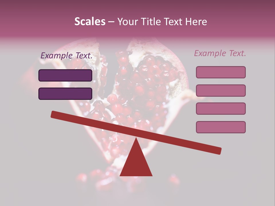 Garnet Pomegranate Background PowerPoint Template