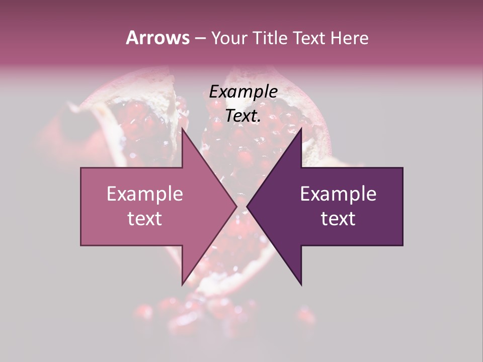 Garnet Pomegranate Background PowerPoint Template