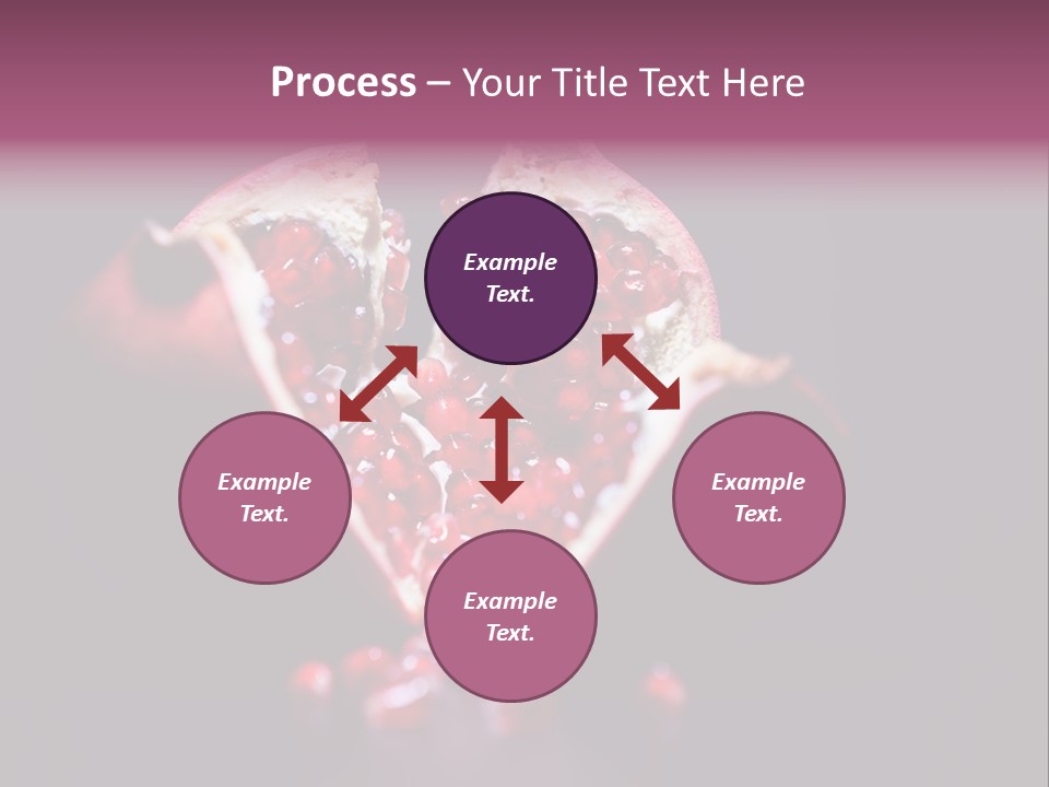 Garnet Pomegranate Background PowerPoint Template