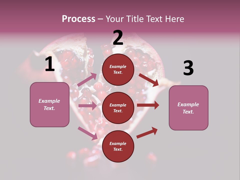 Garnet Pomegranate Background PowerPoint Template