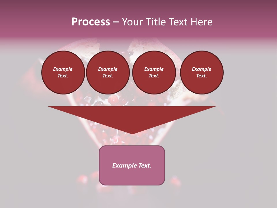 Garnet Pomegranate Background PowerPoint Template