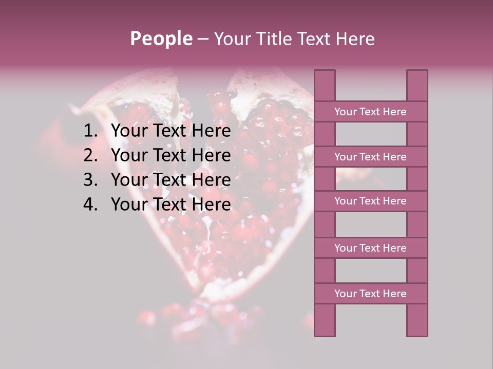 Garnet Pomegranate Background PowerPoint Template