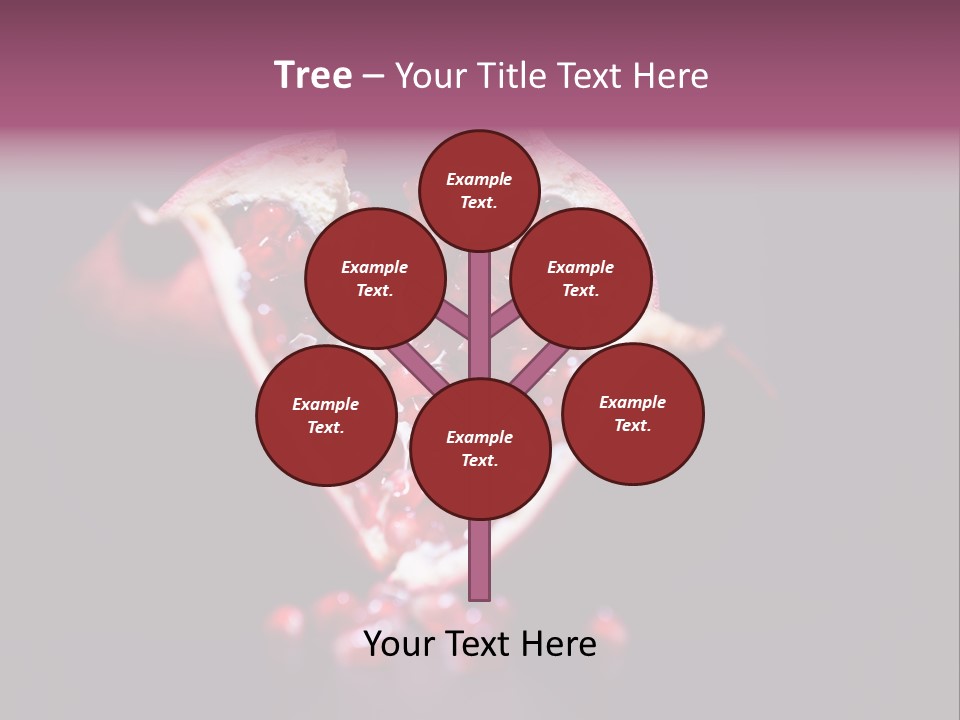Garnet Pomegranate Background PowerPoint Template