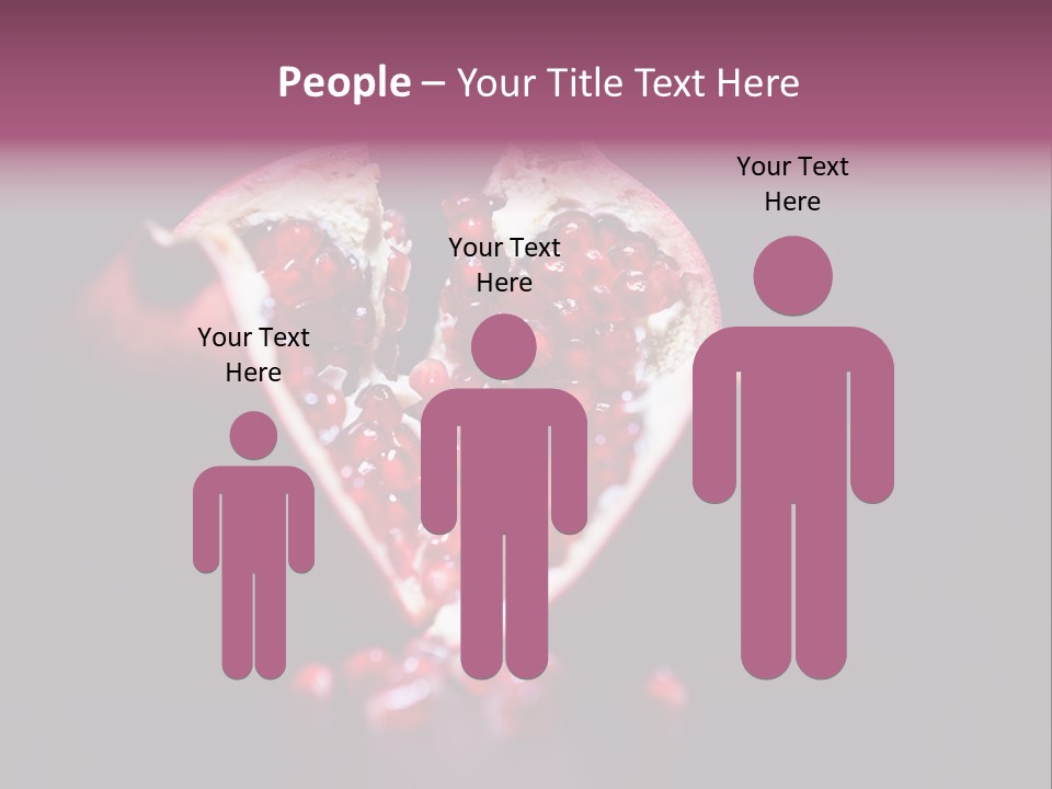 Garnet Pomegranate Background PowerPoint Template