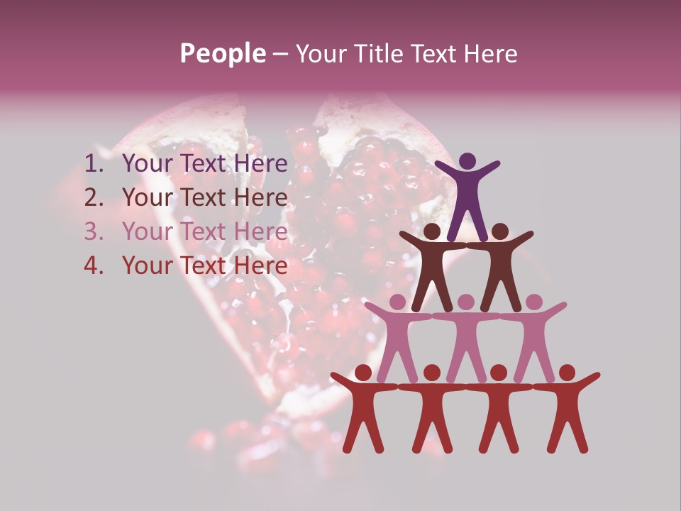 Garnet Pomegranate Background PowerPoint Template