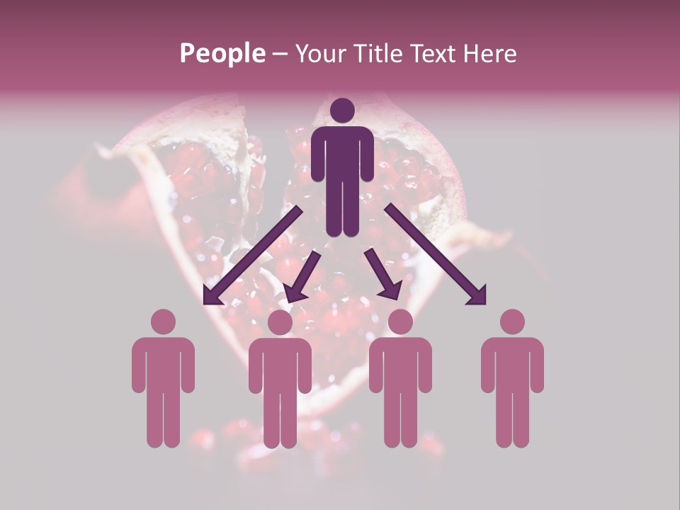 Garnet Pomegranate Background PowerPoint Template