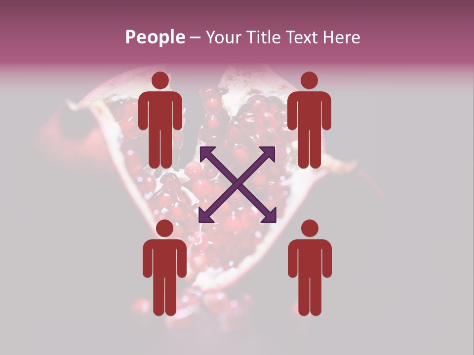 Garnet Pomegranate Background PowerPoint Template