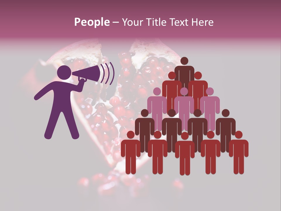 Garnet Pomegranate Background PowerPoint Template