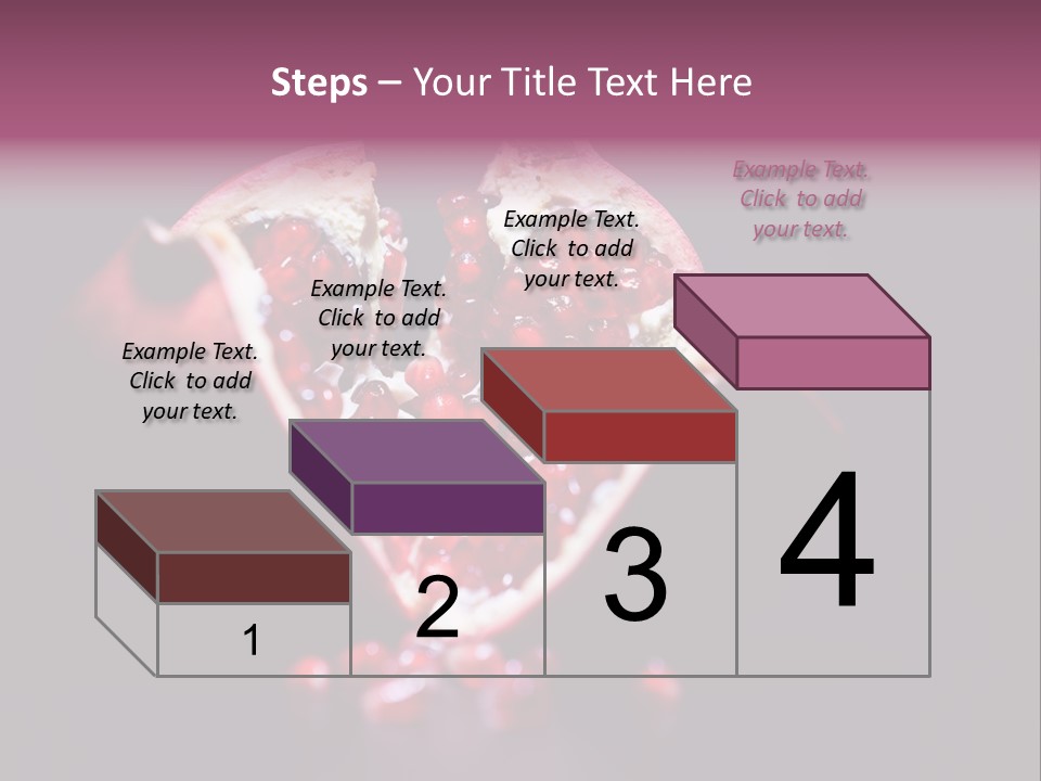 Garnet Pomegranate Background PowerPoint Template