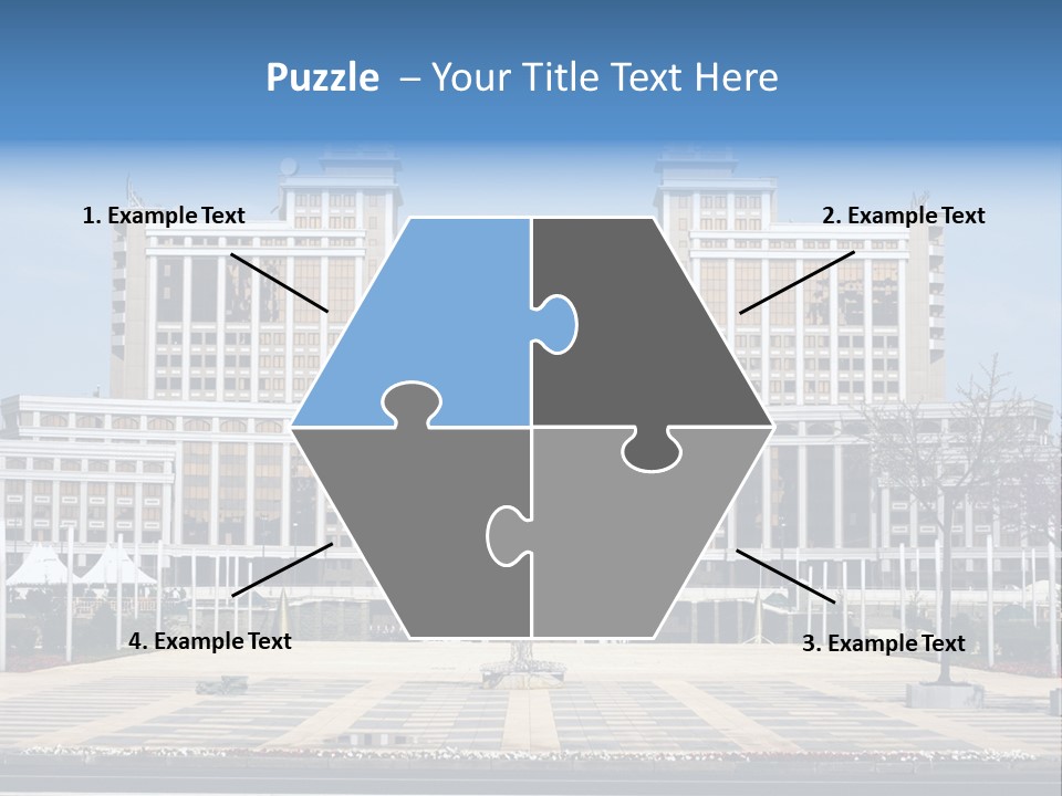 Architecture Central Aqmola PowerPoint Template