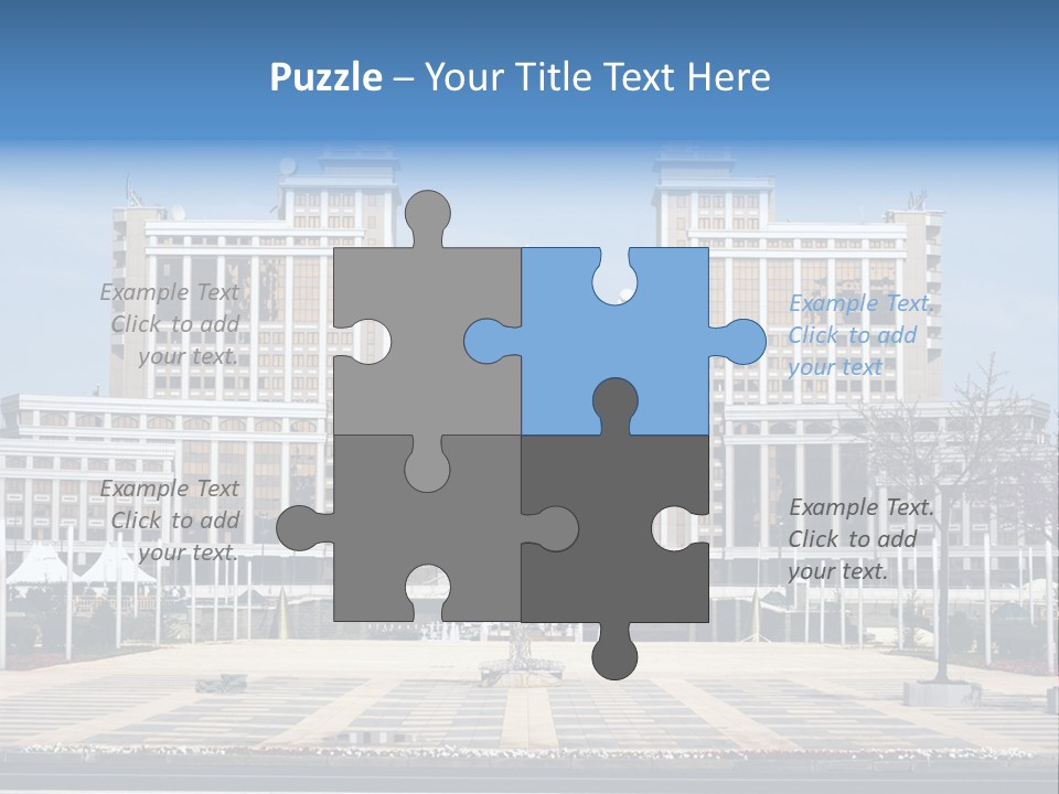 Architecture Central Aqmola PowerPoint Template