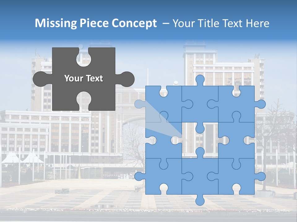 Architecture Central Aqmola PowerPoint Template