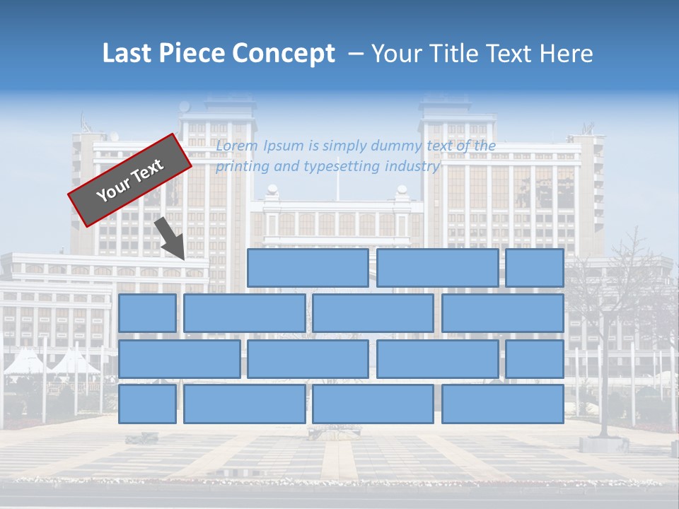 Architecture Central Aqmola PowerPoint Template