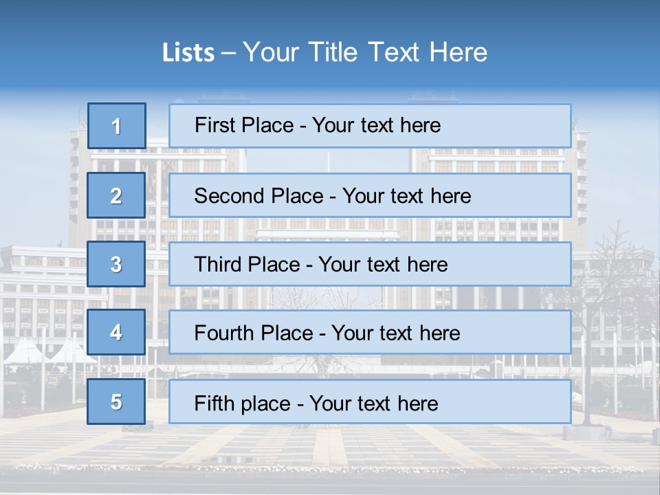 Architecture Central Aqmola PowerPoint Template
