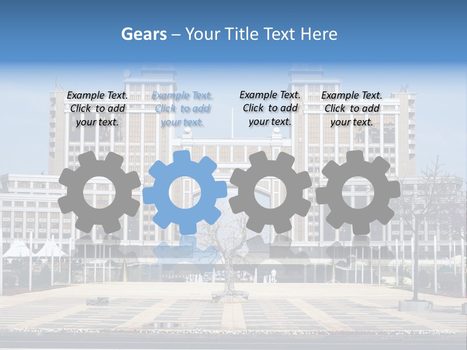 Architecture Central Aqmola PowerPoint Template