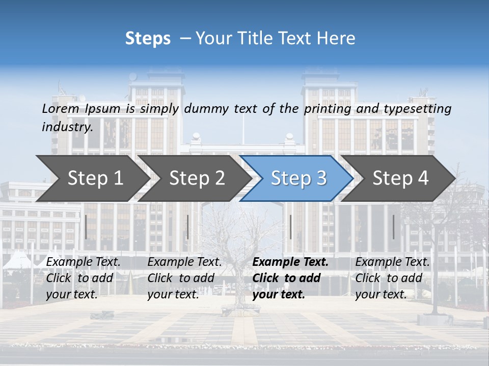 Architecture Central Aqmola PowerPoint Template