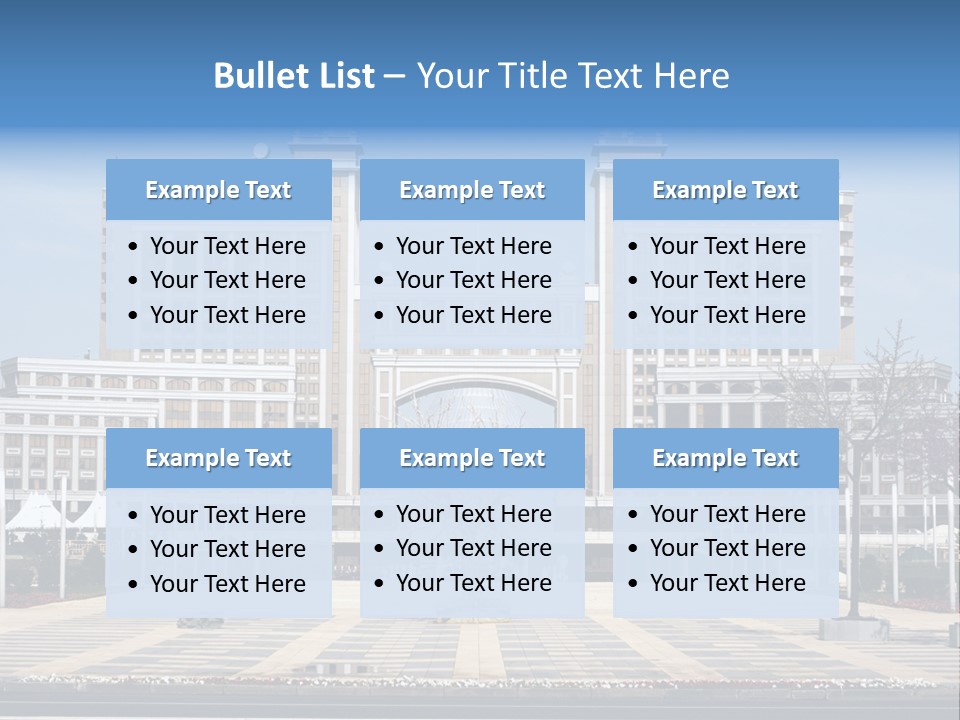 Architecture Central Aqmola PowerPoint Template