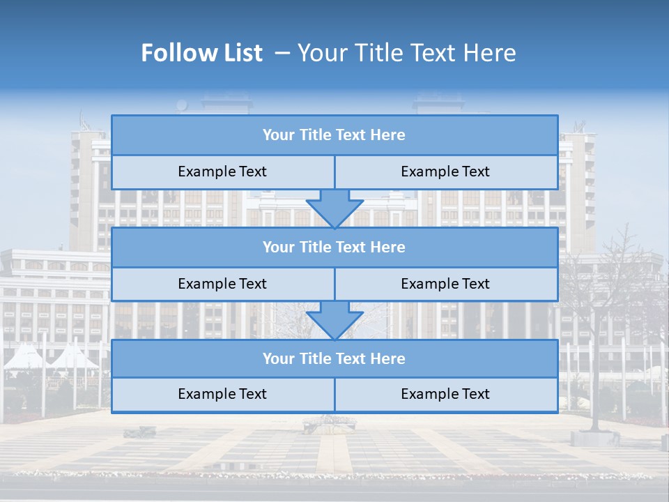 Architecture Central Aqmola PowerPoint Template
