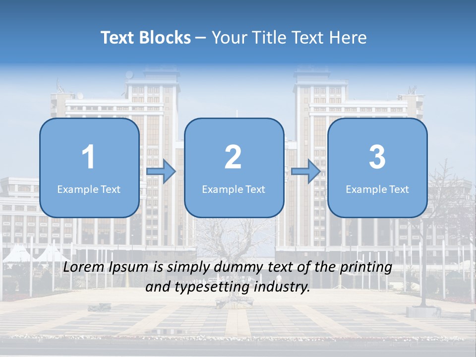 Architecture Central Aqmola PowerPoint Template