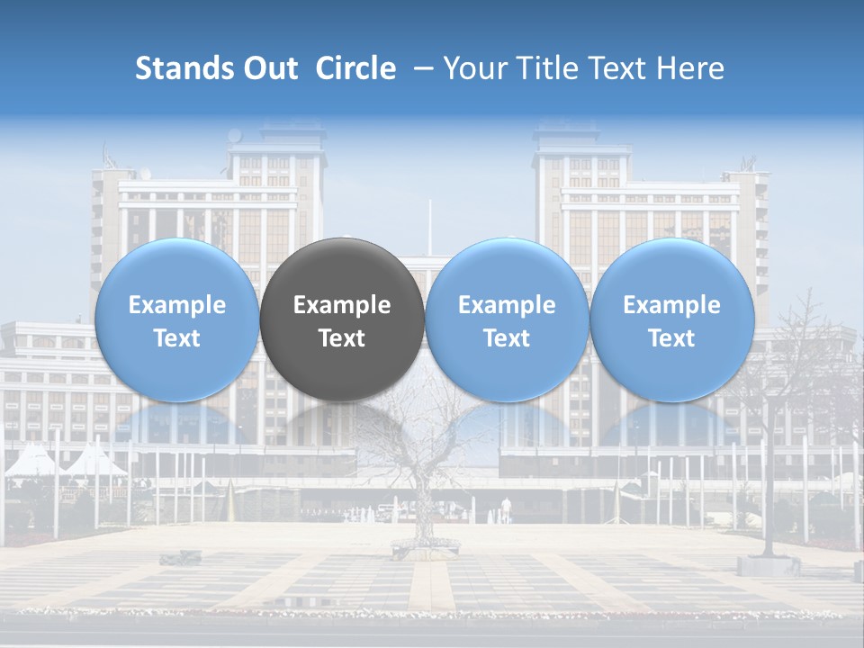 Architecture Central Aqmola PowerPoint Template