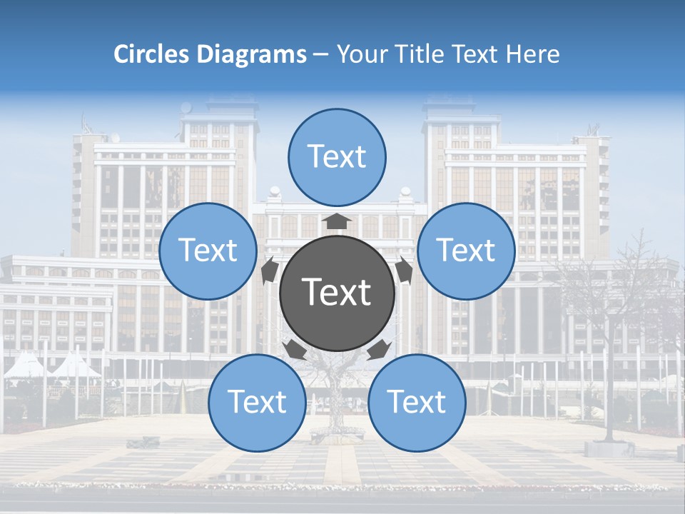Architecture Central Aqmola PowerPoint Template