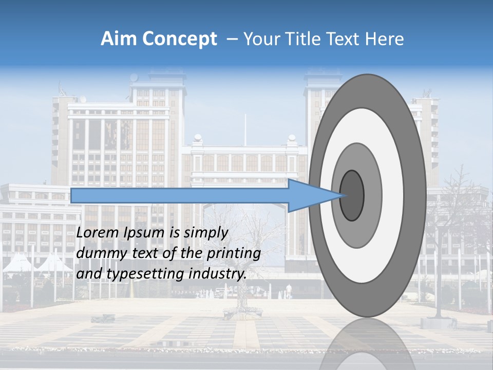 Architecture Central Aqmola PowerPoint Template