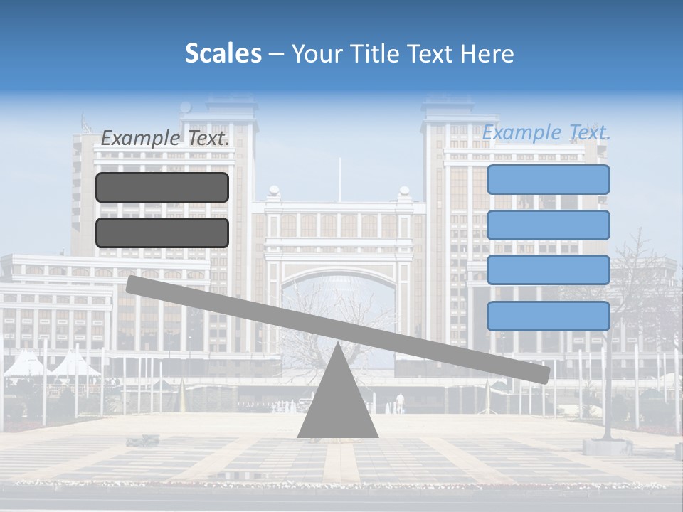 Architecture Central Aqmola PowerPoint Template