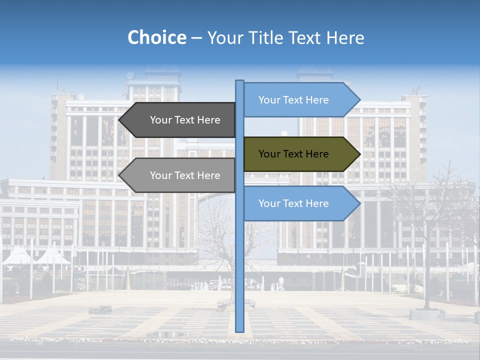 Architecture Central Aqmola PowerPoint Template