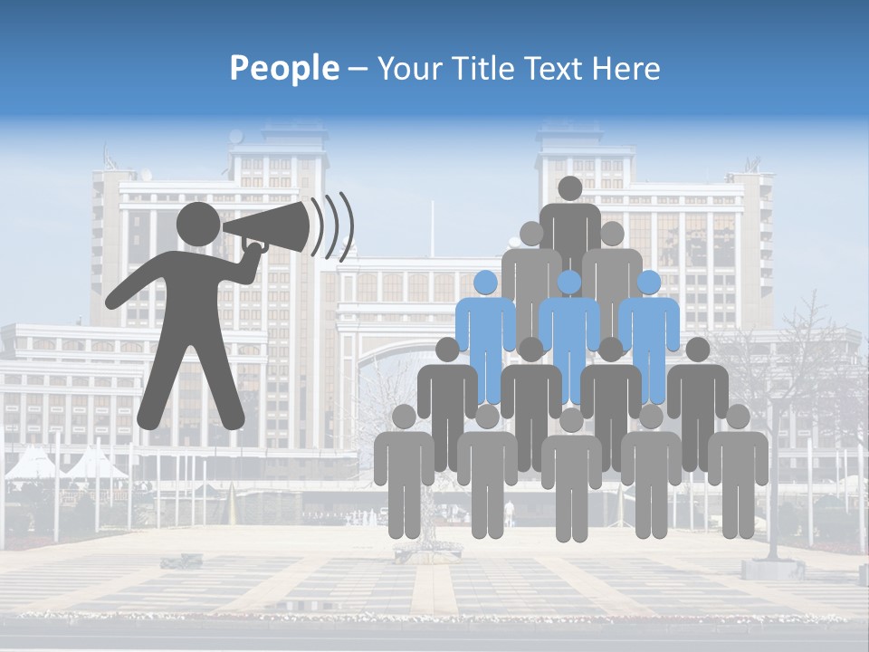 Architecture Central Aqmola PowerPoint Template