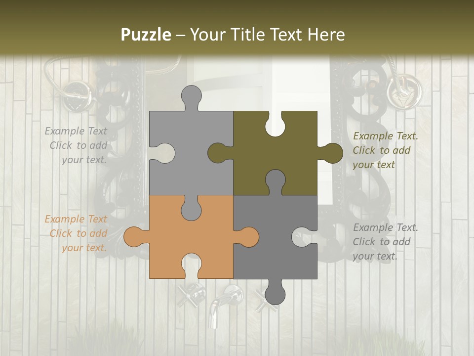 Tap Bathroom Design PowerPoint Template