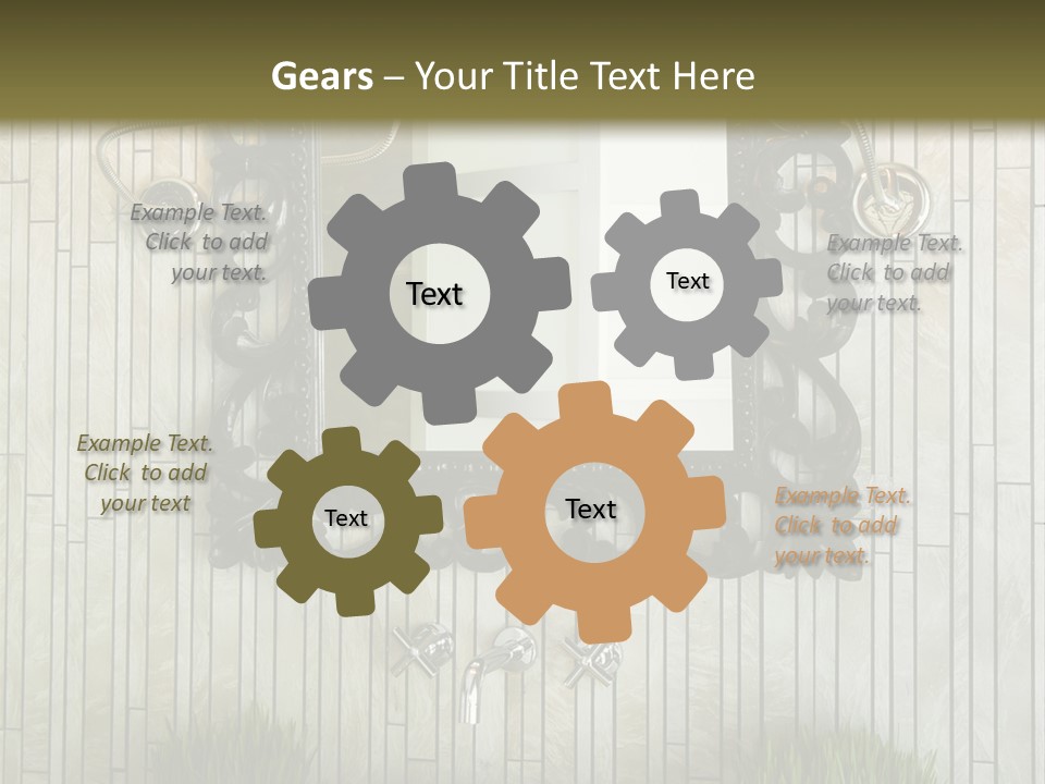 Tap Bathroom Design PowerPoint Template