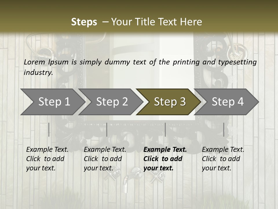 Tap Bathroom Design PowerPoint Template
