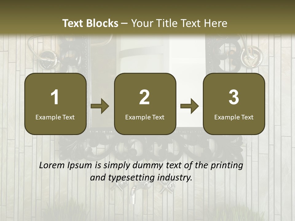 Tap Bathroom Design PowerPoint Template