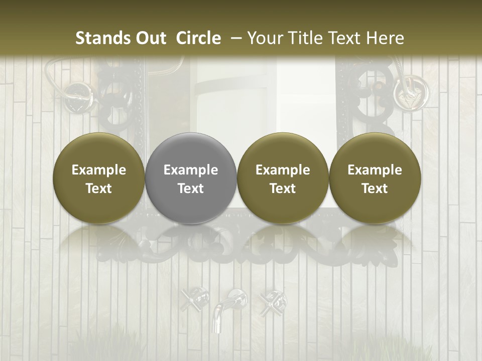 Tap Bathroom Design PowerPoint Template