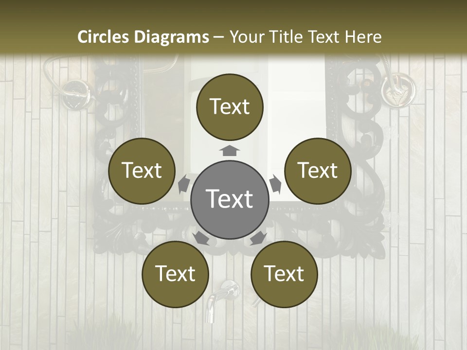 Tap Bathroom Design PowerPoint Template