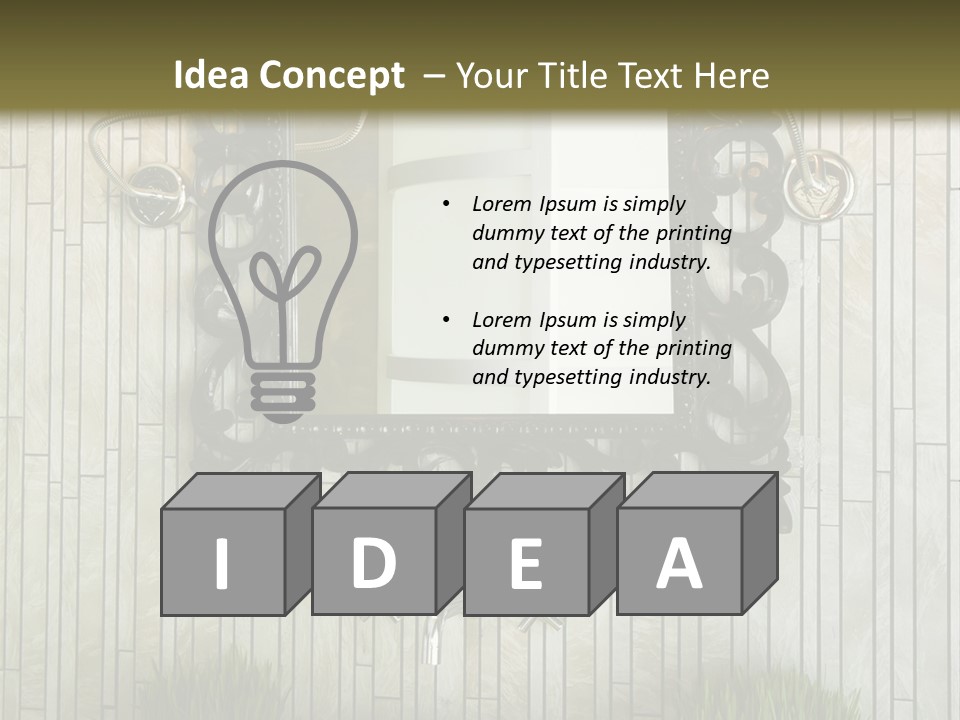 Tap Bathroom Design PowerPoint Template