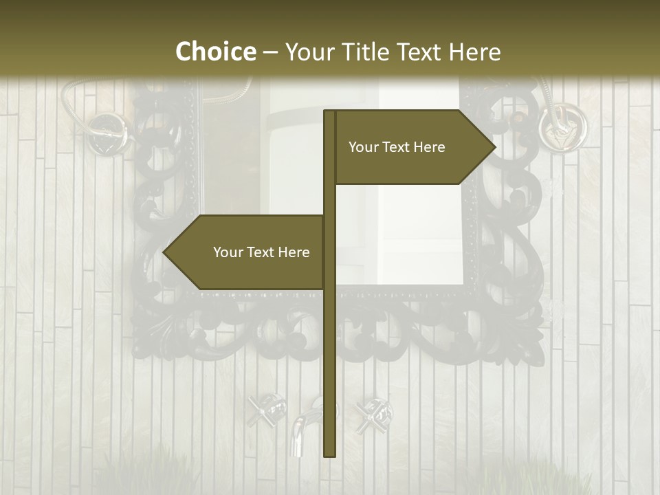 Tap Bathroom Design PowerPoint Template