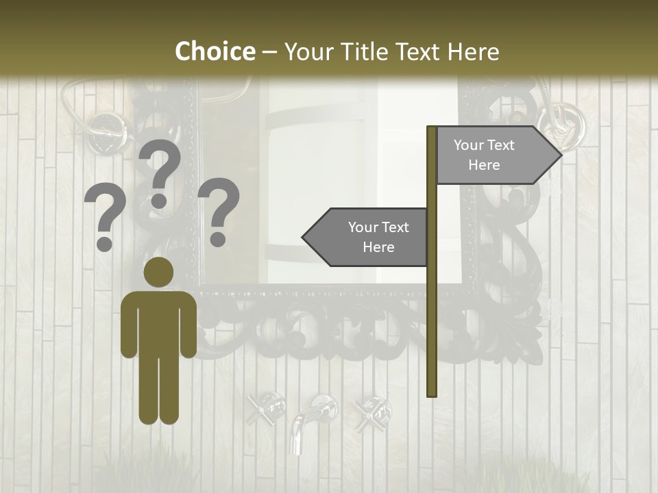 Tap Bathroom Design PowerPoint Template