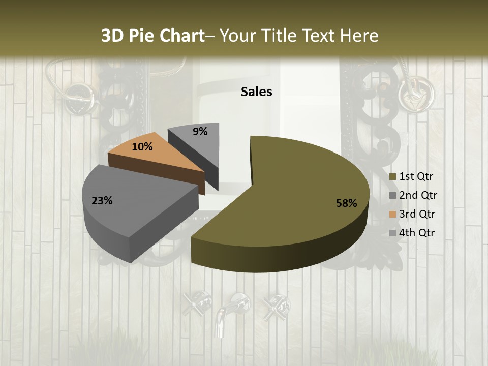 Tap Bathroom Design PowerPoint Template