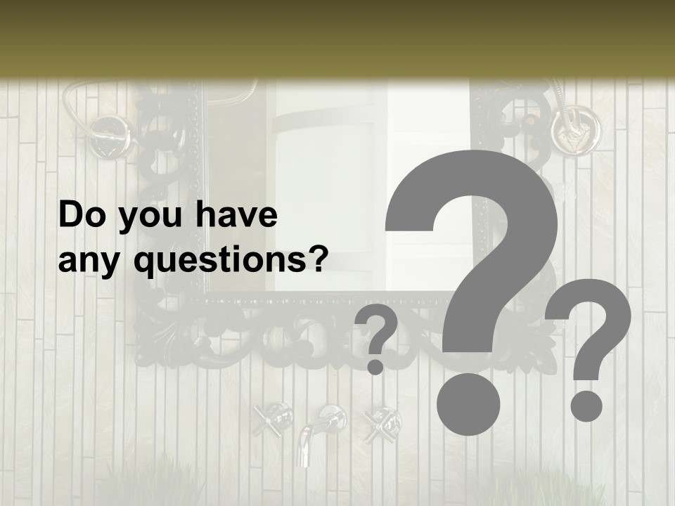 Tap Bathroom Design PowerPoint Template