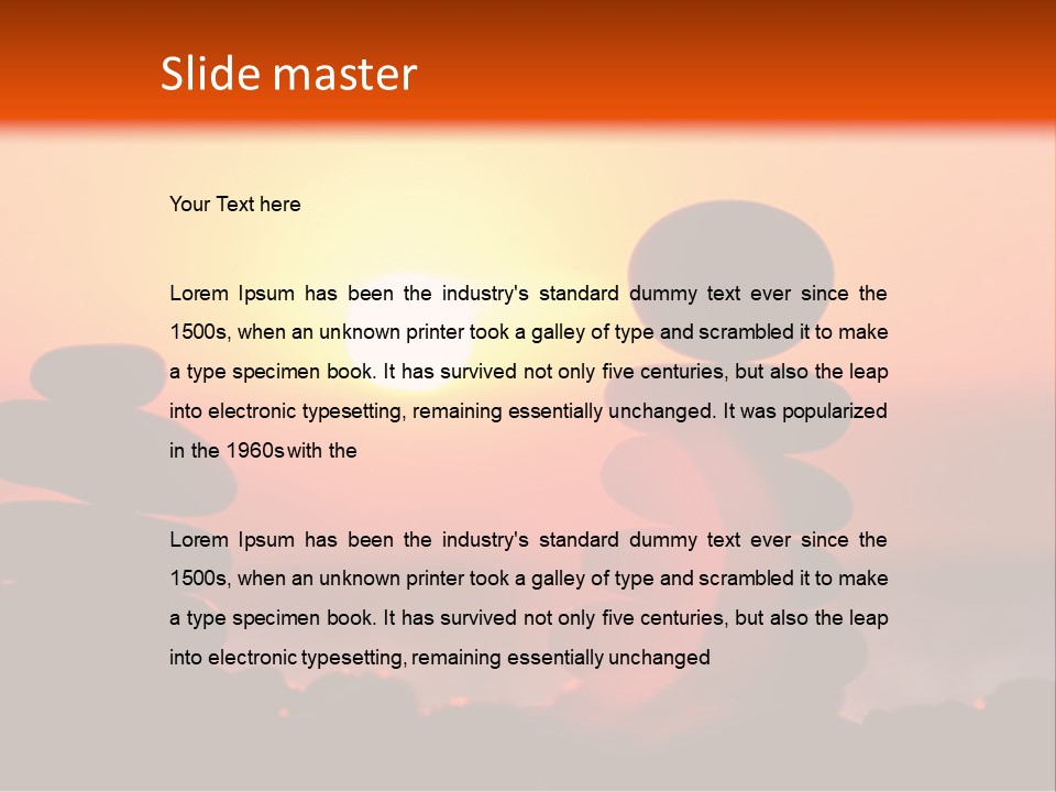 Stack Idyllic Sunrise PowerPoint Template