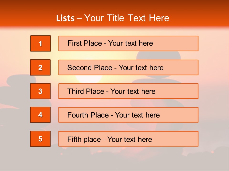 Stack Idyllic Sunrise PowerPoint Template