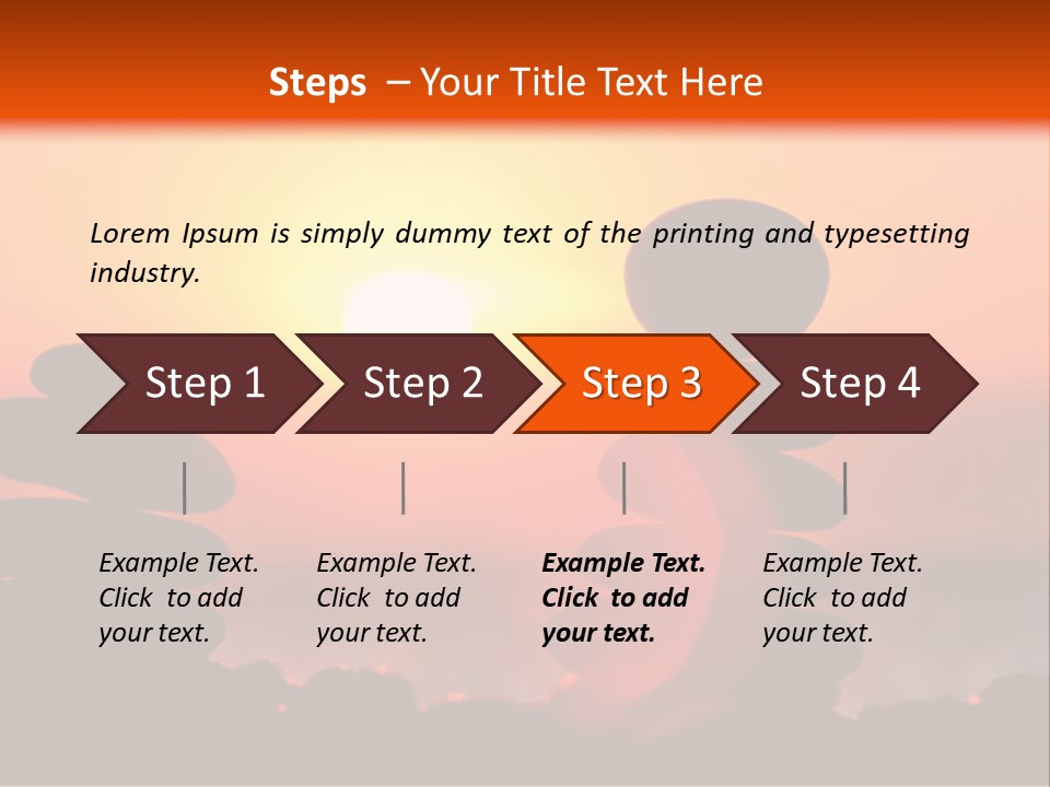Stack Idyllic Sunrise PowerPoint Template
