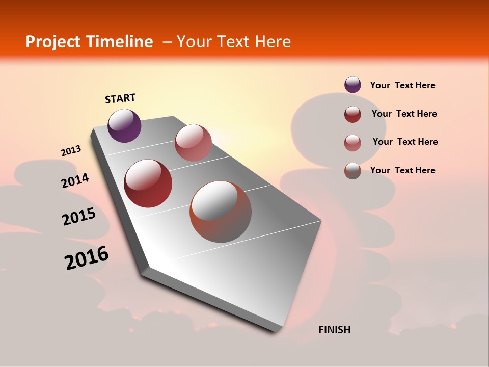 Stack Idyllic Sunrise PowerPoint Template