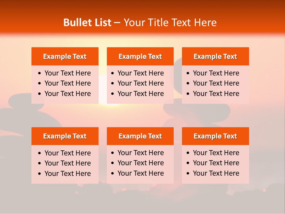 Stack Idyllic Sunrise PowerPoint Template