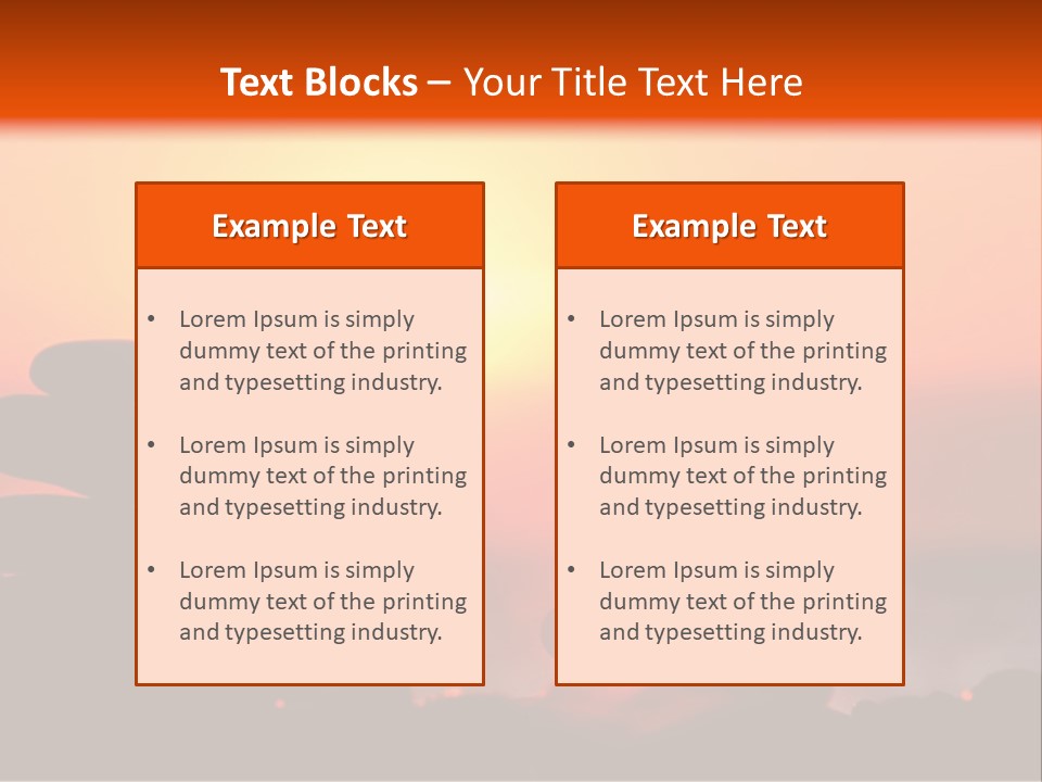 Stack Idyllic Sunrise PowerPoint Template