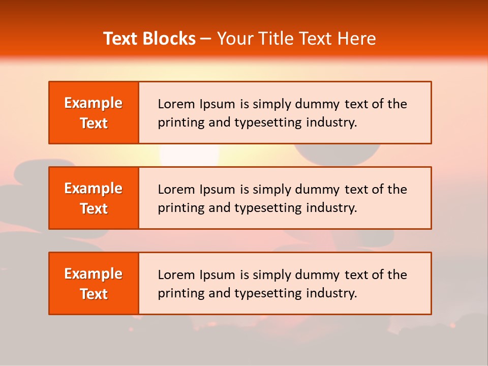 Stack Idyllic Sunrise PowerPoint Template