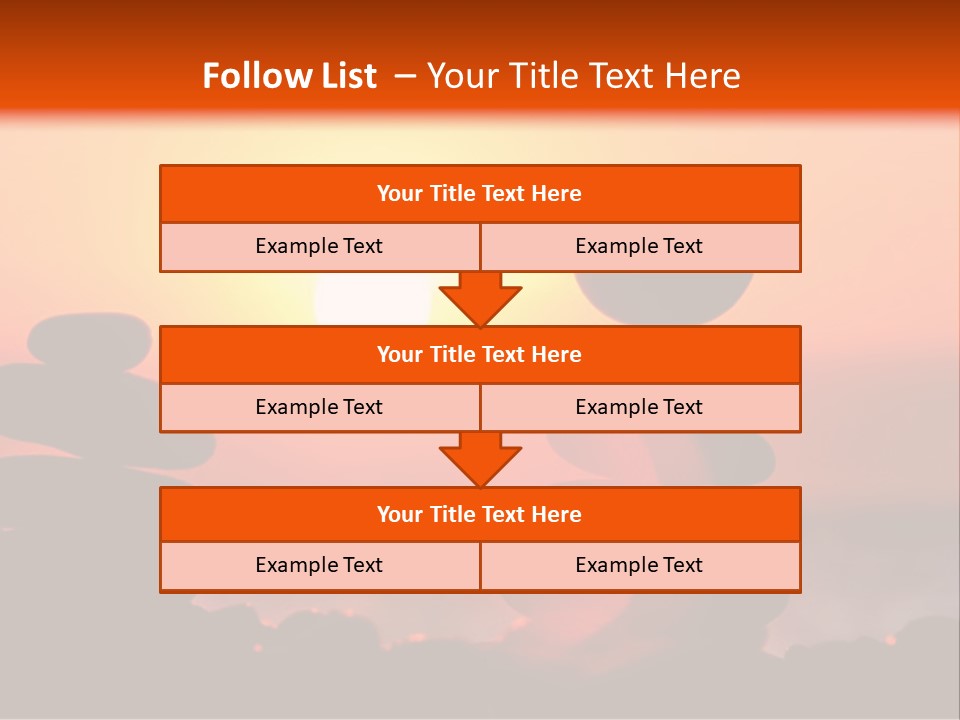 Stack Idyllic Sunrise PowerPoint Template