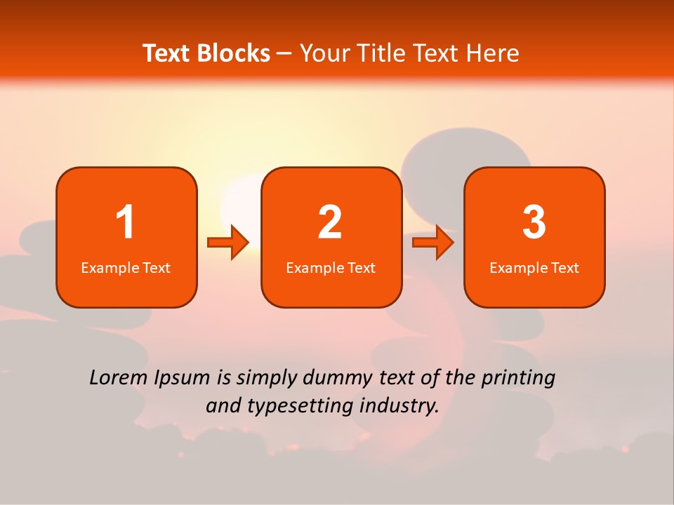 Stack Idyllic Sunrise PowerPoint Template