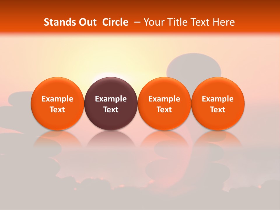 Stack Idyllic Sunrise PowerPoint Template